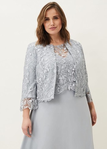 Phase Eight Luisa Lace Occasion Jackets White Australia | EM5691304